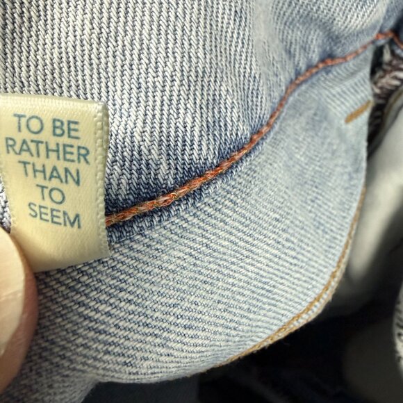 RALEIGH WORKSHOP Jones Lookout Light Wash Tapered Jeans Minimalist Men's 33 NWOT - Picture 9 of 16